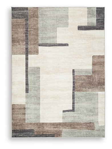 Larkport Washable Area Rug - Orbit Furniture (Richmond,BC)