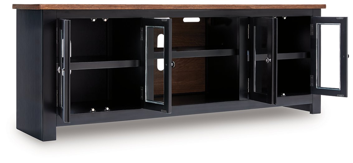 Wildenauer 76" TV Stand with Electric Fireplace - Orbit Furniture (Richmond,BC)
