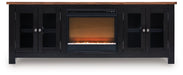 Wildenauer 76" TV Stand with Electric Fireplace - Orbit Furniture (Richmond,BC)