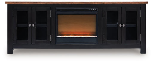Wildenauer 76" TV Stand with Electric Fireplace - Orbit Furniture (Richmond,BC)