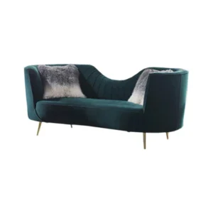 Furniture Line Venice Jewel Stationary Fabric Sofa Venice Jewel Sofa - Green
